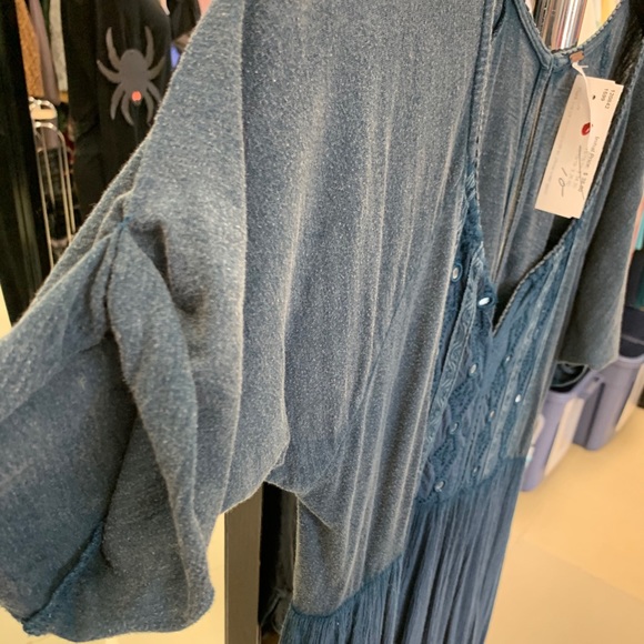 Free People Teal Dress - Picture 3 of 7